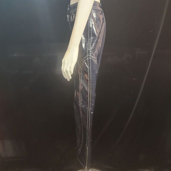 For Love & Lemons Idol Vinyl Blue Pants (XS) - Picture 7 of 9